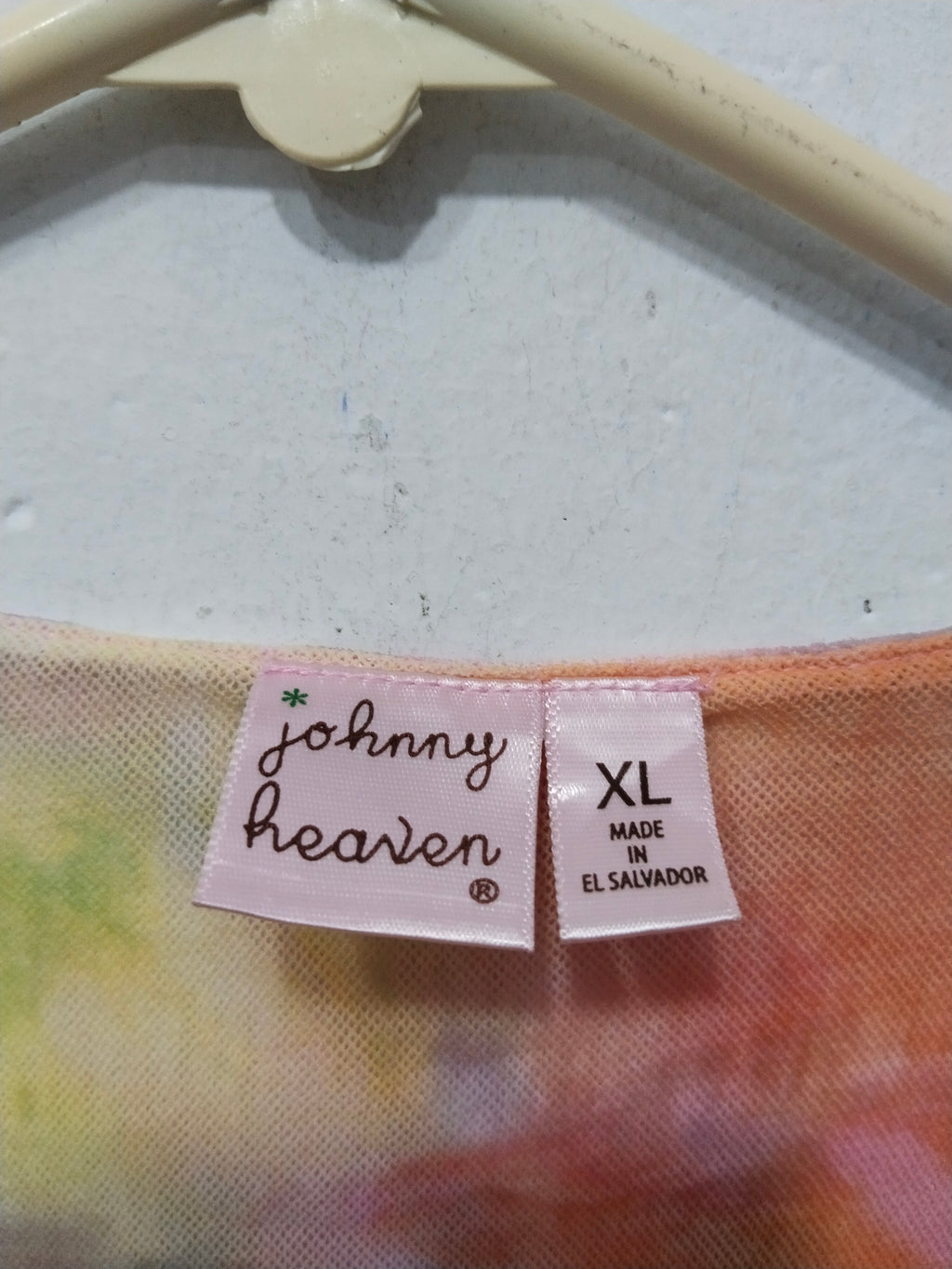 Johnny Heaven Women's Vintage Tie-Dye Mesh Top – XL