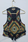 Karen Kane Women's Emboridered button-Front Vest