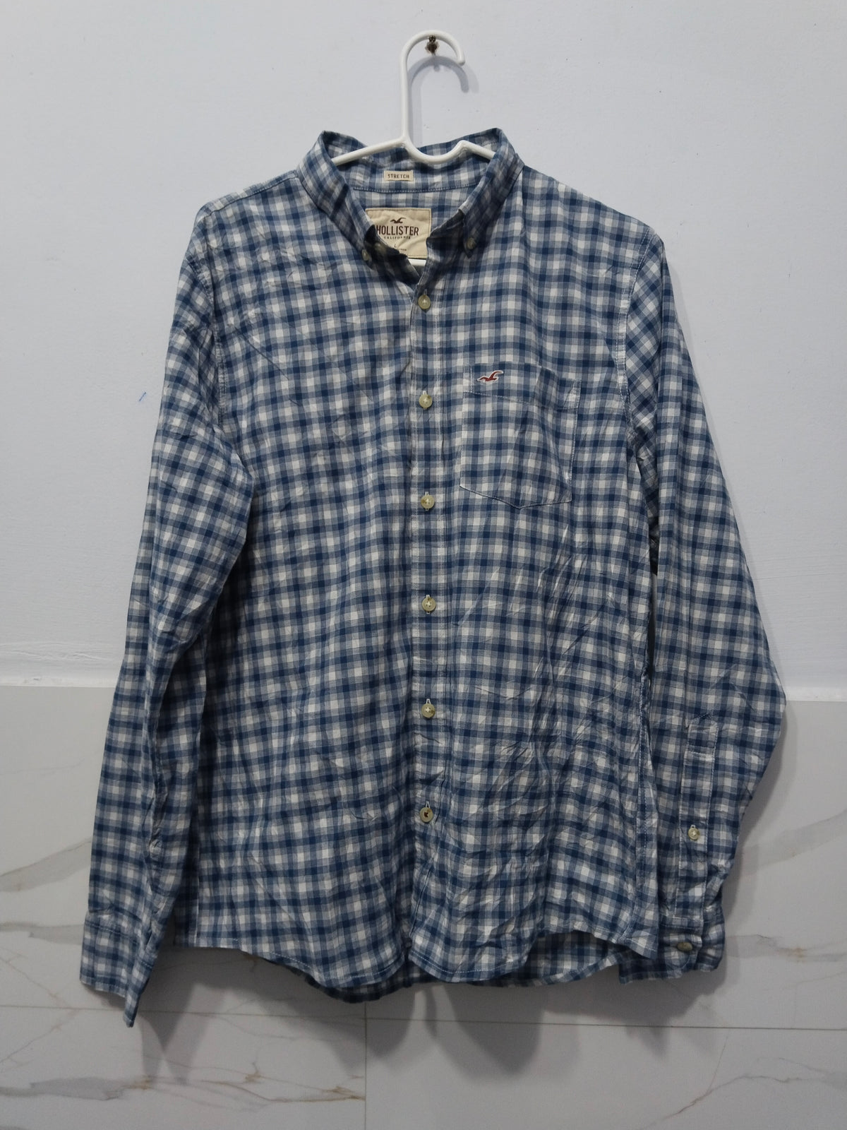 Hollister Men's Dressing Shirt 98%Cotton