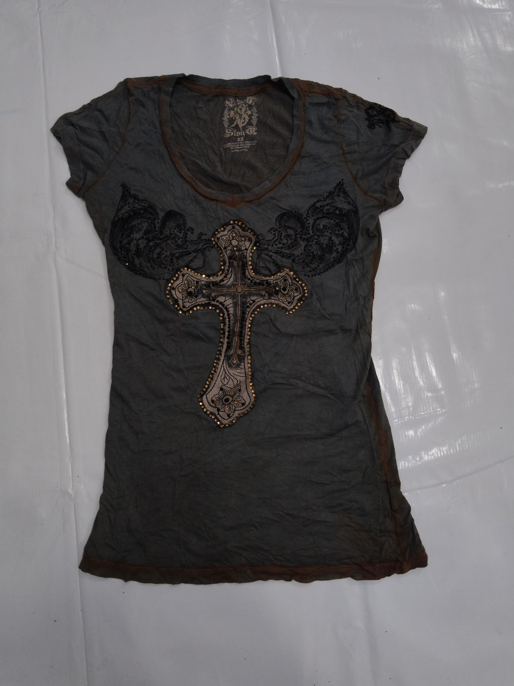 Y2k Women's  v neck shirt