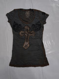 Y2k Women's  v neck shirt