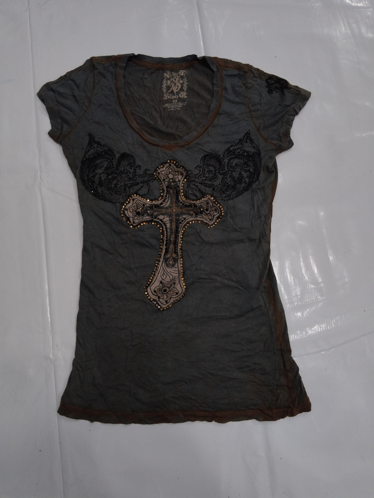 Y2k Women's  v neck shirt