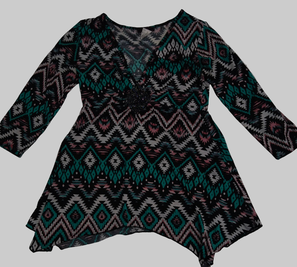 V_ Neck Tunic Top 94% Polyester