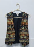 Theo Women's Emboridered button-Front Vest