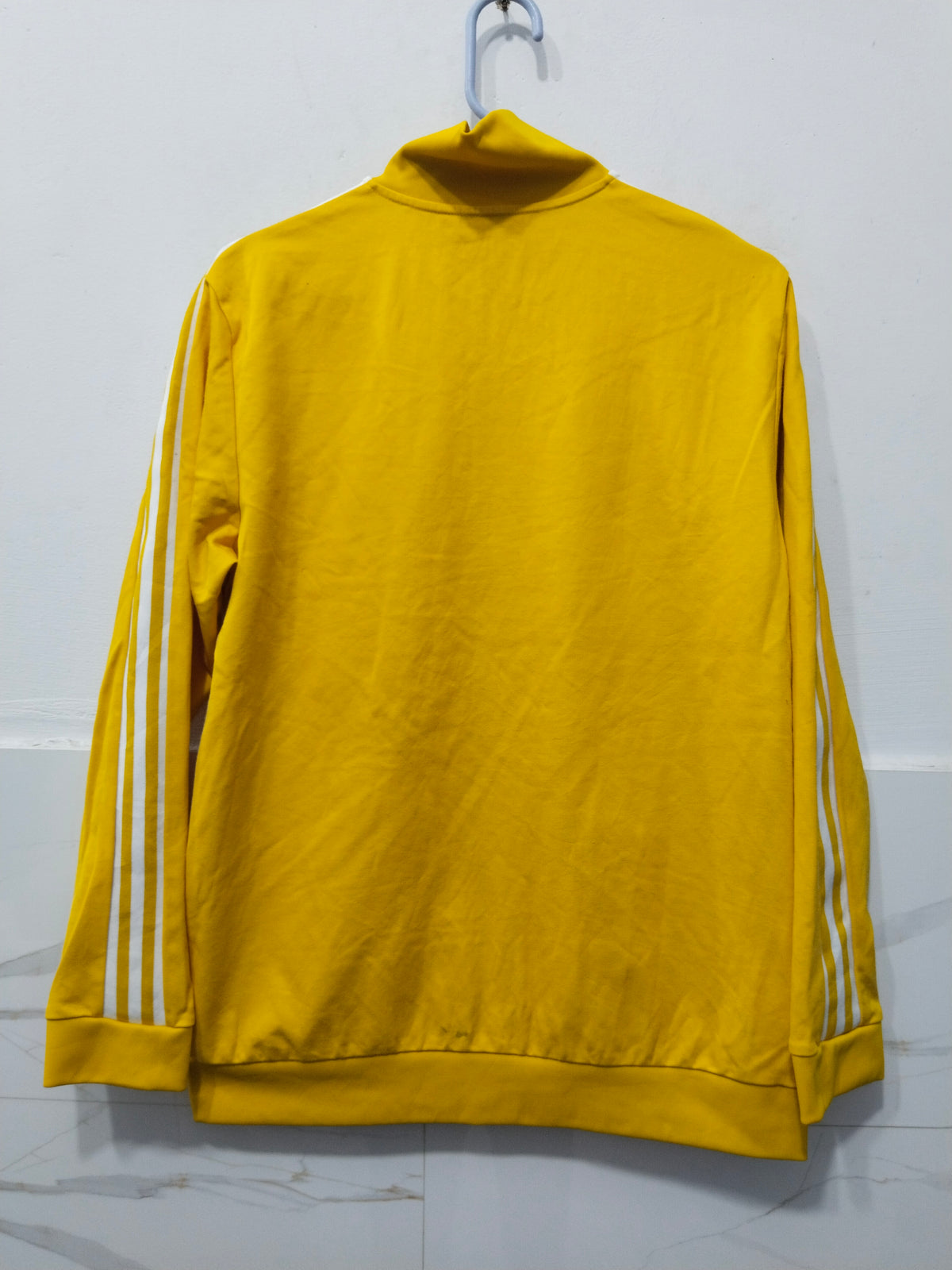 Vintage Style adidas Track Jacket, Yellow with White Stripes
