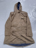 Tommy Hilfiger Women's Khaki Double-Breasted Hooded Trench Coat