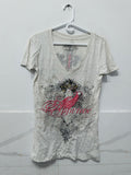 Apprime Y2K Graphic V-Neck Tee