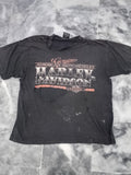 Vintage Harley-Davidson "Genuine American Motorcycles" Distressed Graphic T-Shirt