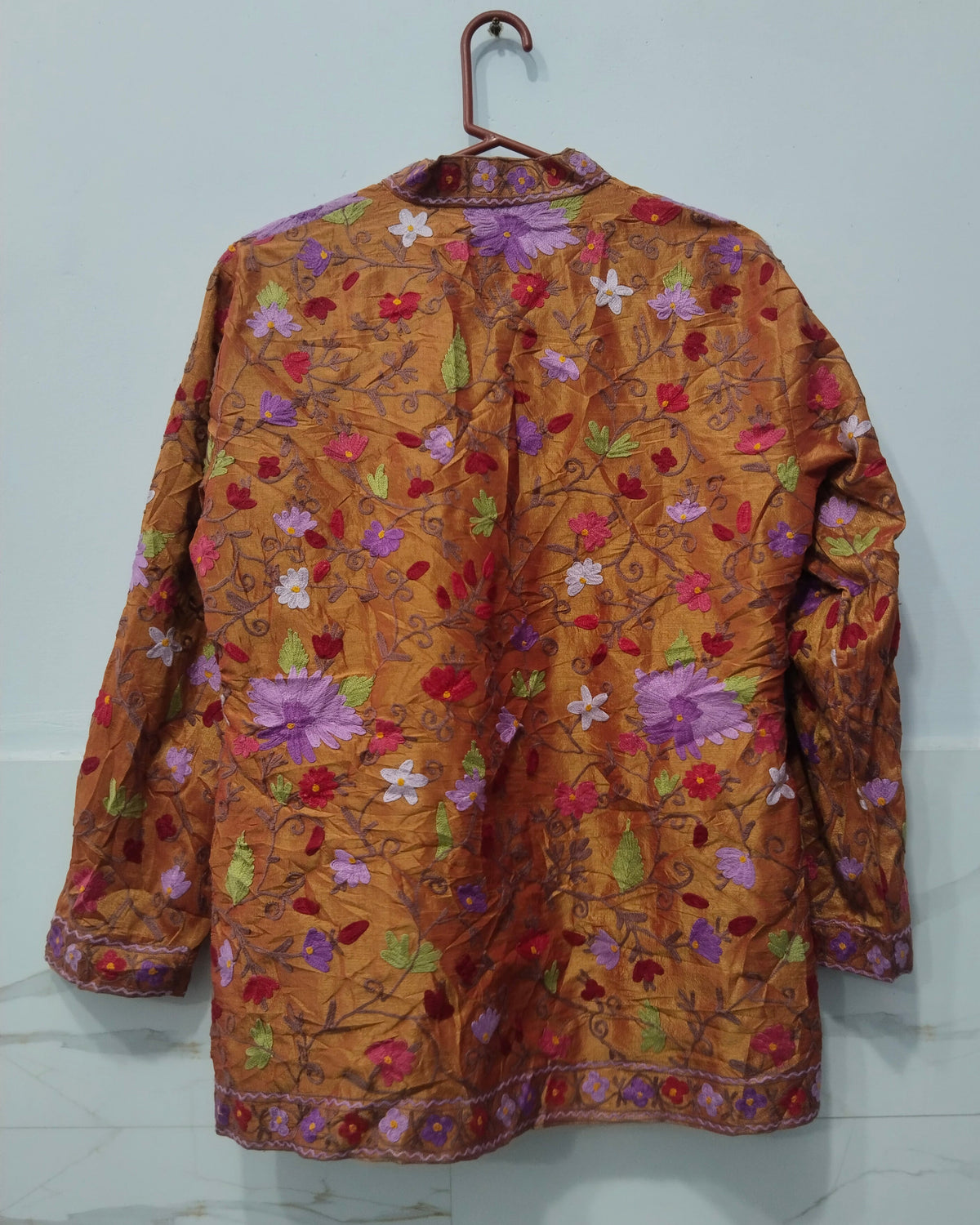 Embroidered Floral Long Jacket