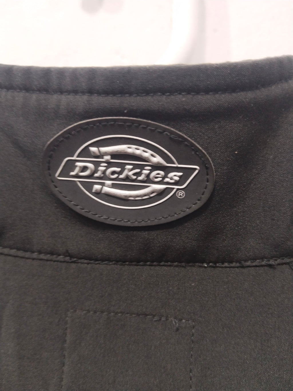 Dickies Black Soft Shell Mock Neck Full Zip Utility Jacket Workwear