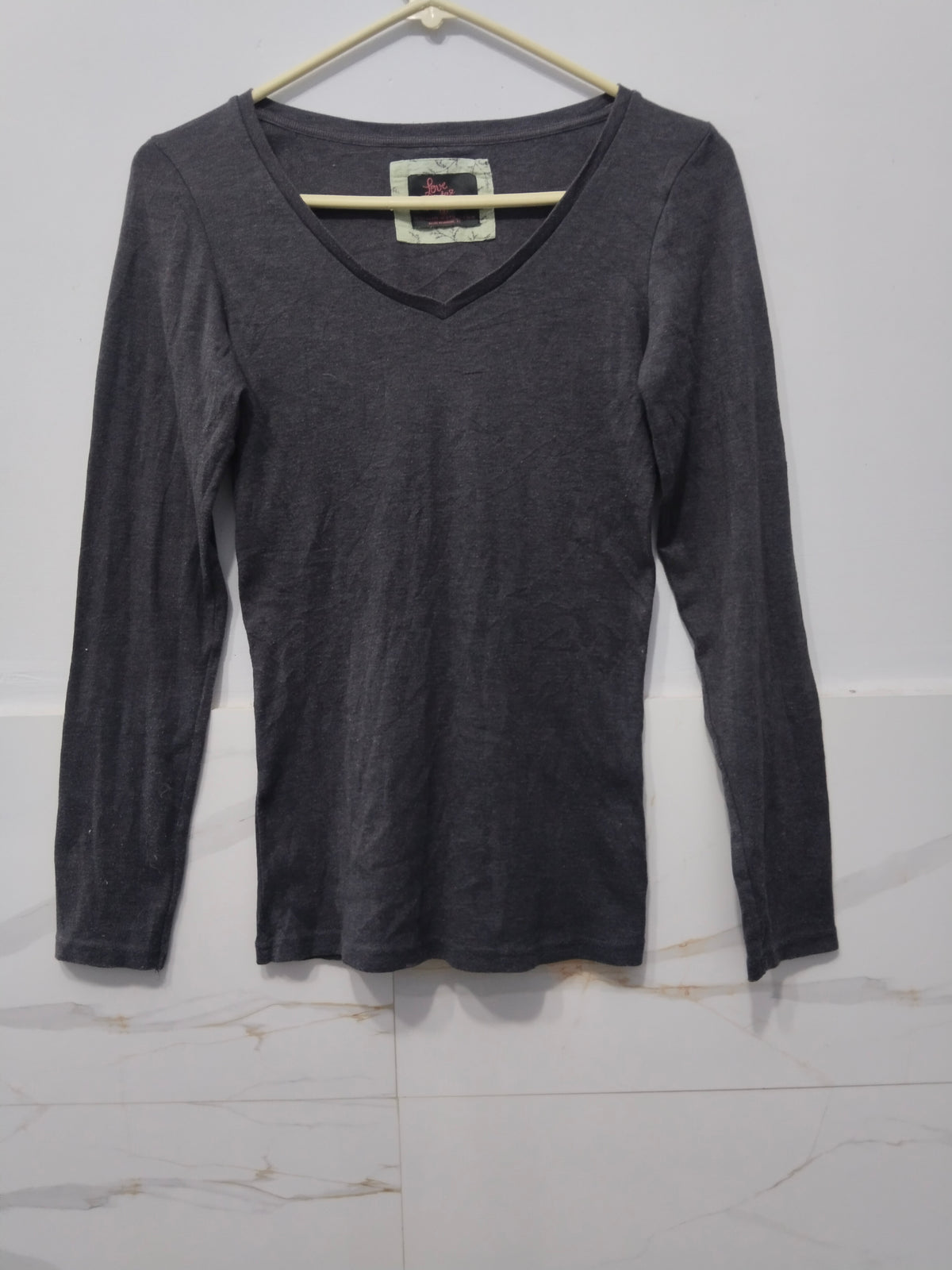 Love To Lounge V- Neck Long Sleeve Shirt
