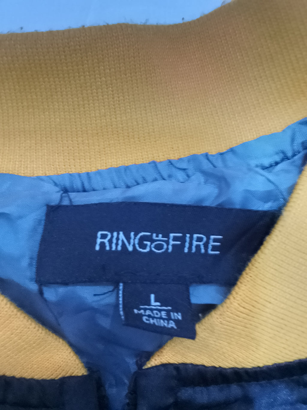 Ring of Fire Men's Embroidered Cobra Sukajan Bomber Jacket