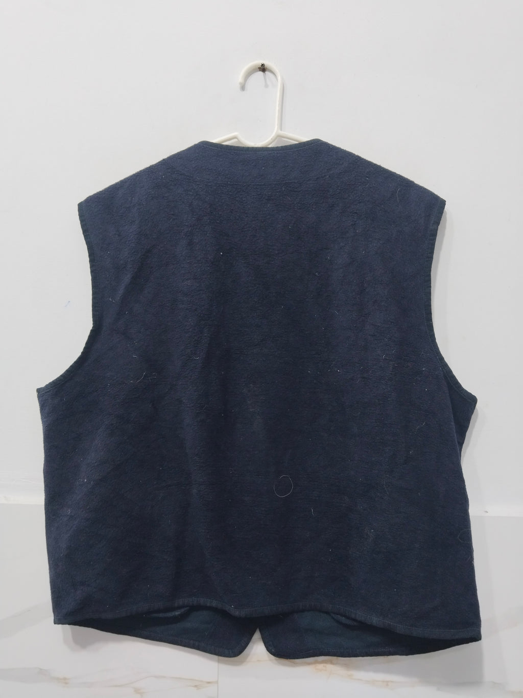 Vintage Burberrys of London Navy Blue Button-Up Vest – Classic Sleeveless Waistcoat
