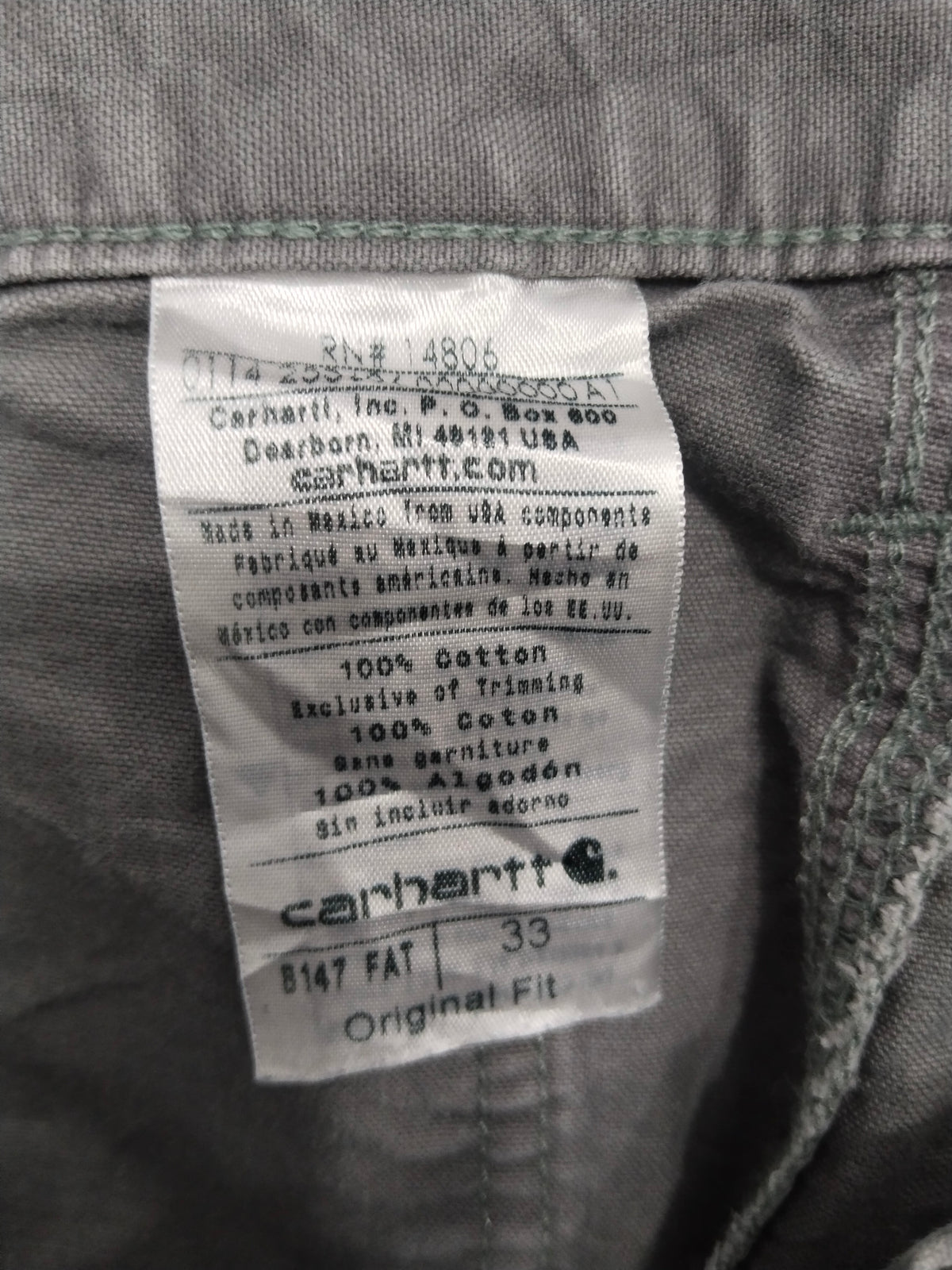 Carhartt Men's Short 100% Cotton