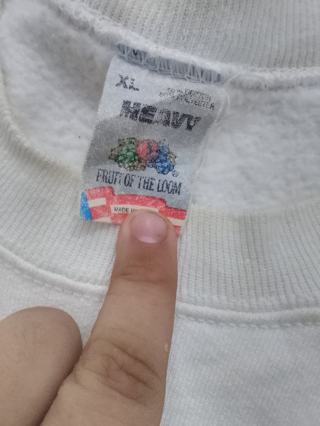 Vintage 90s Buffalo Bills Newspaper Print Custom Bleached Sweatshirt XL Fruit of the Loom
