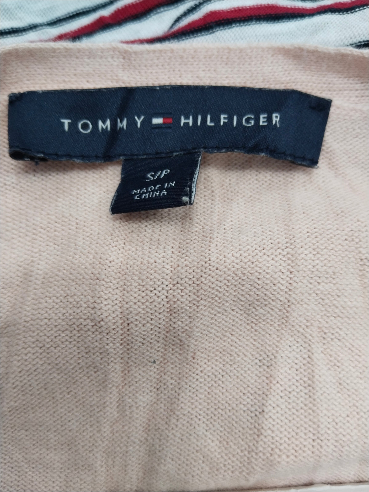 Tommy Hilfiger V-Neck Studded Knit Sweater