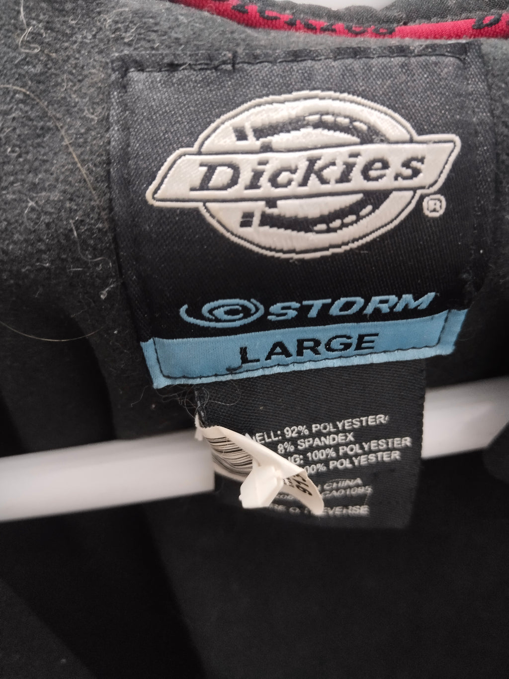 Dickies Black Soft Shell Mock Neck Full Zip Utility Jacket Workwear