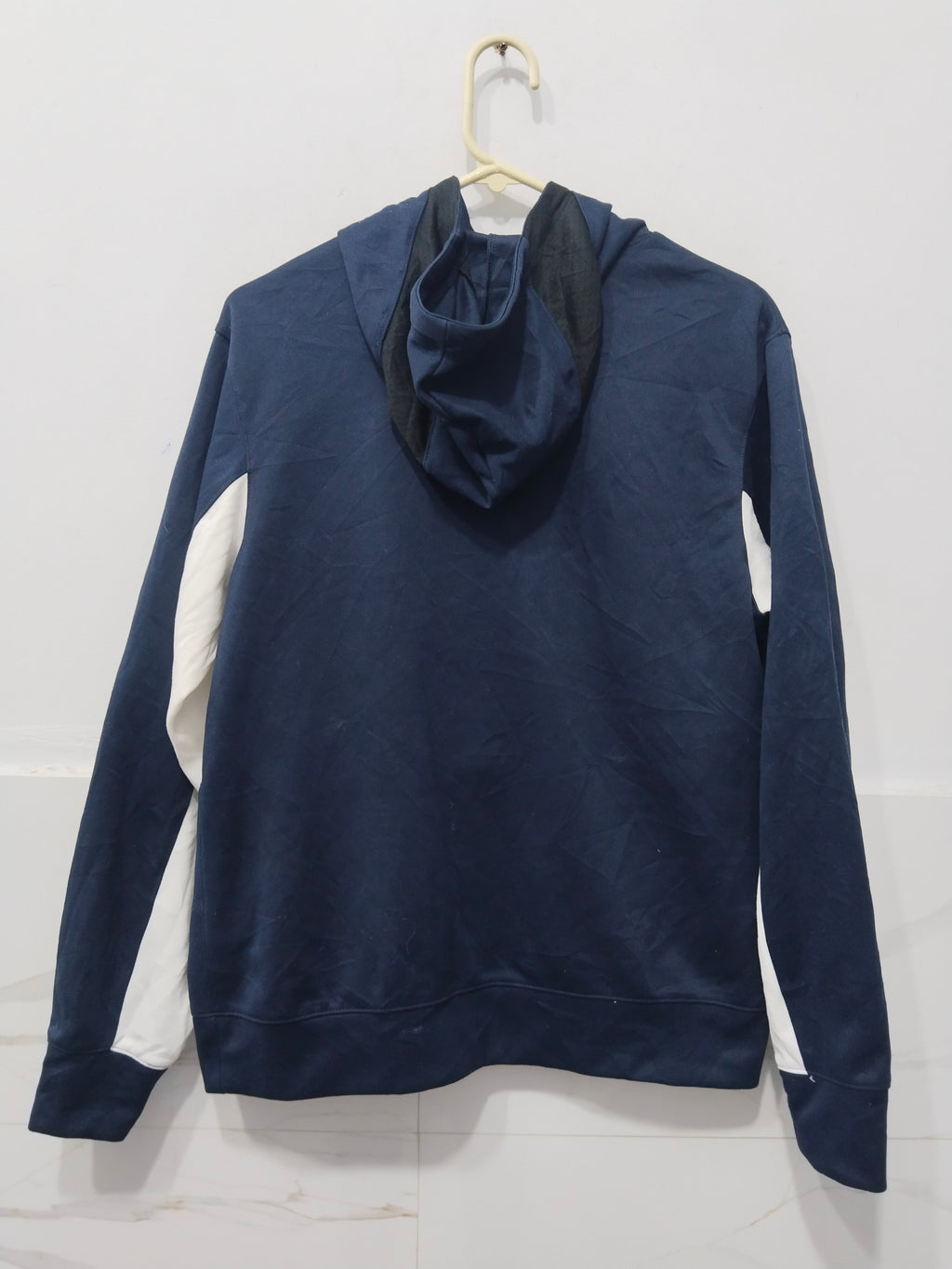Nike Colorblock Hoodie - Navy Blue & White
