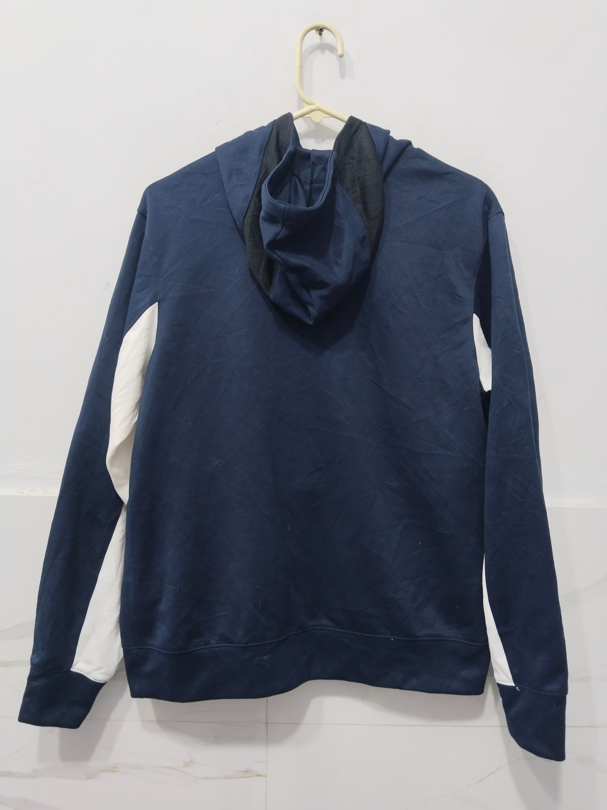 Nike Colorblock Hoodie - Navy Blue & White