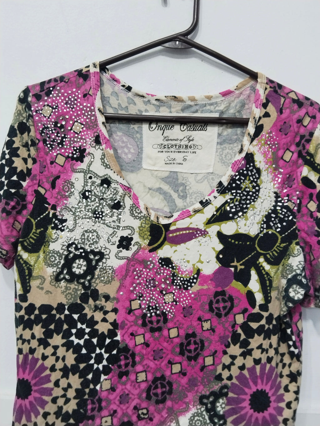 Onque Casuals brand Women's Printed Short-Sleeve Top / T-Shirt