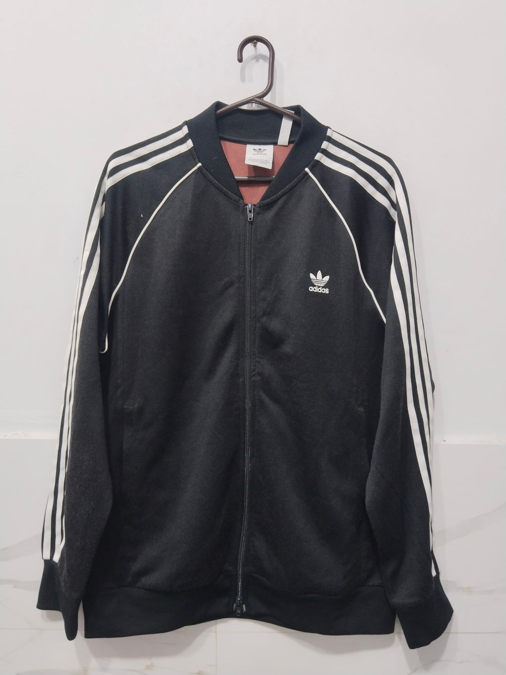 Adidas Originals Track Jacket - Black & White 3-Stripes