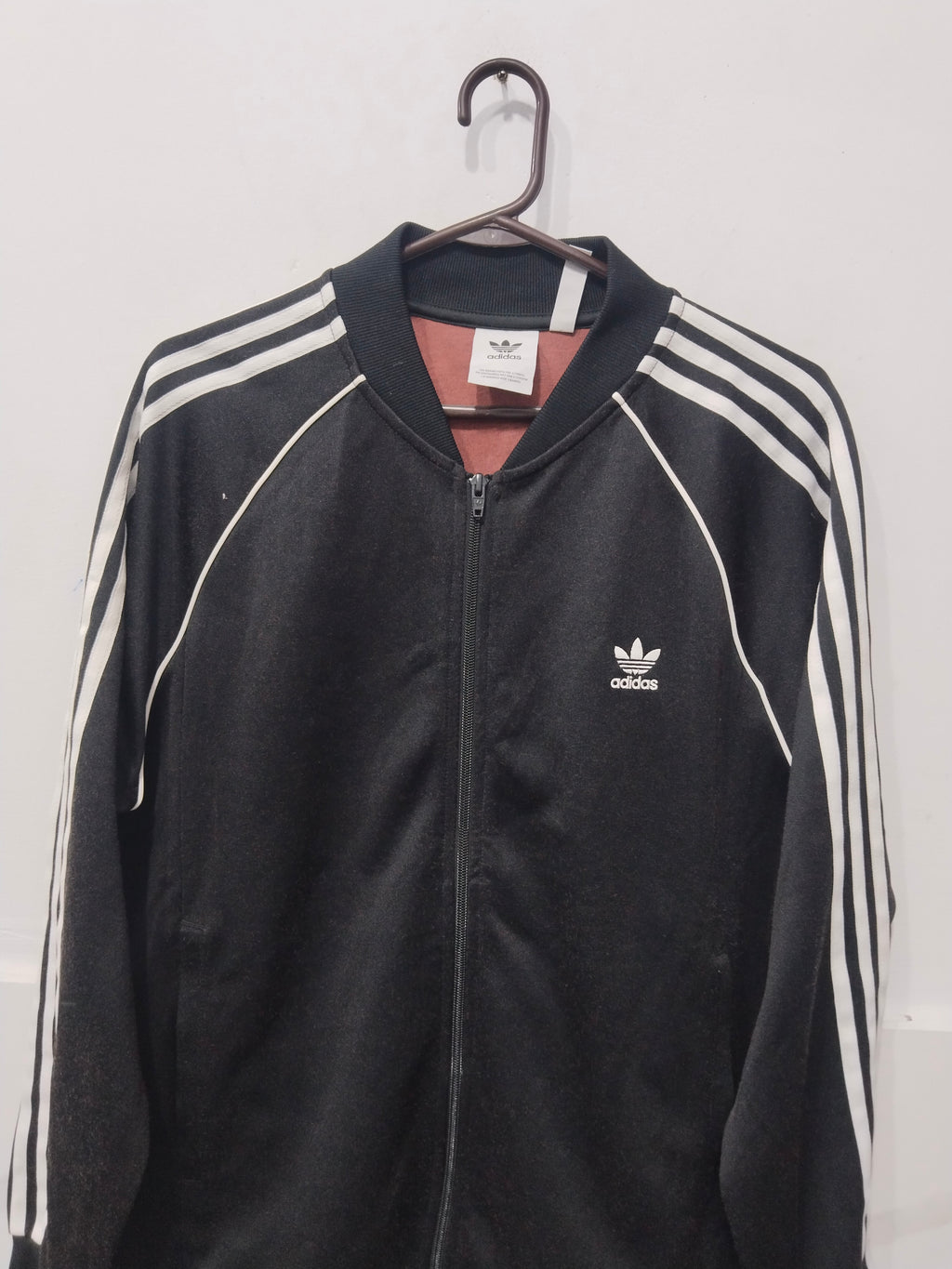 Adidas Originals Track Jacket - Black & White 3-Stripes