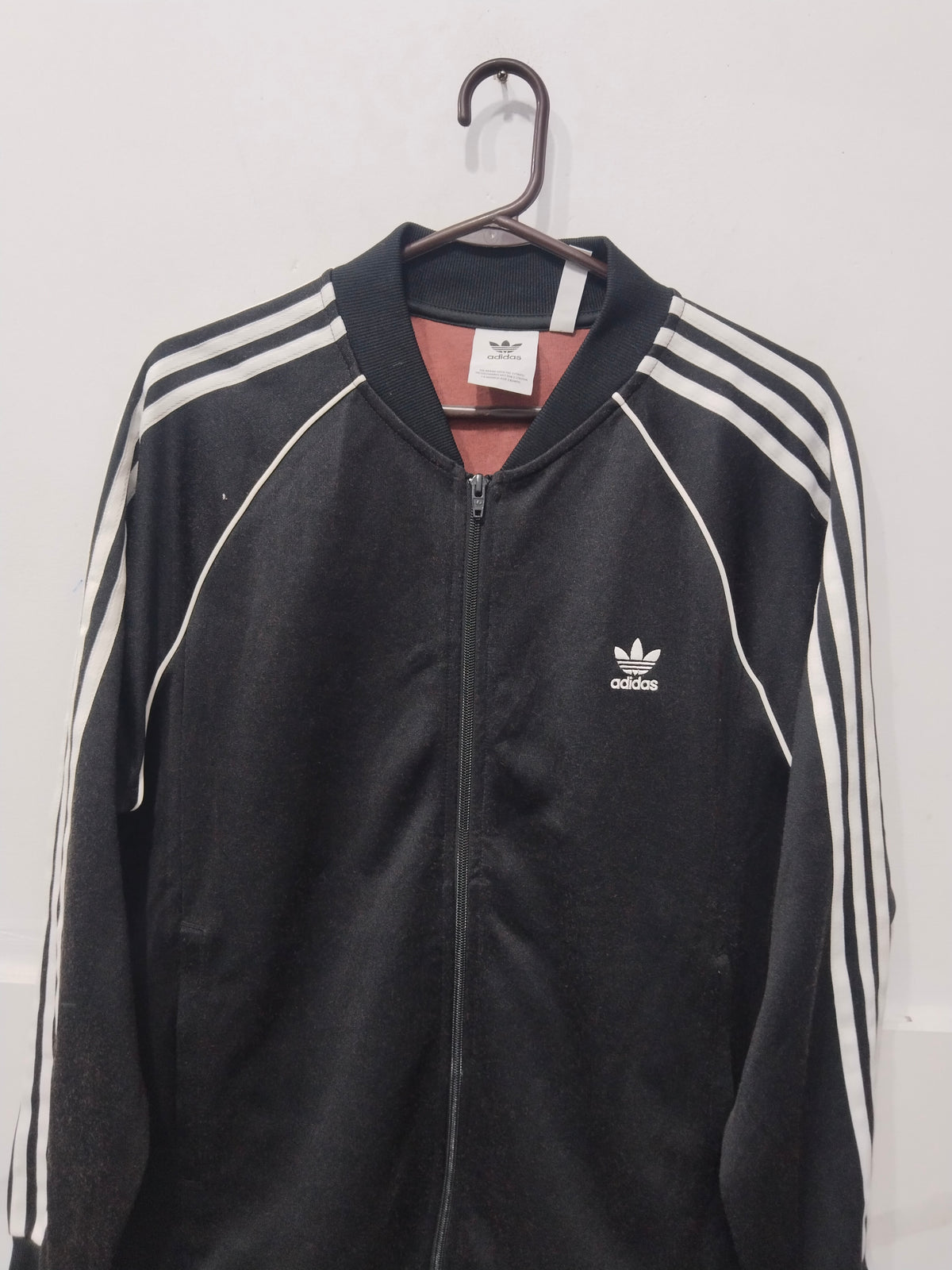 Adidas Originals Track Jacket - Black & White 3-Stripes