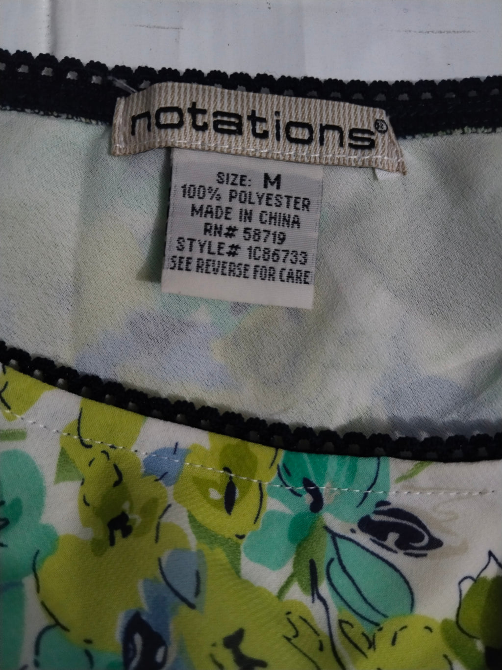 Notations 100% Polyester Skirt