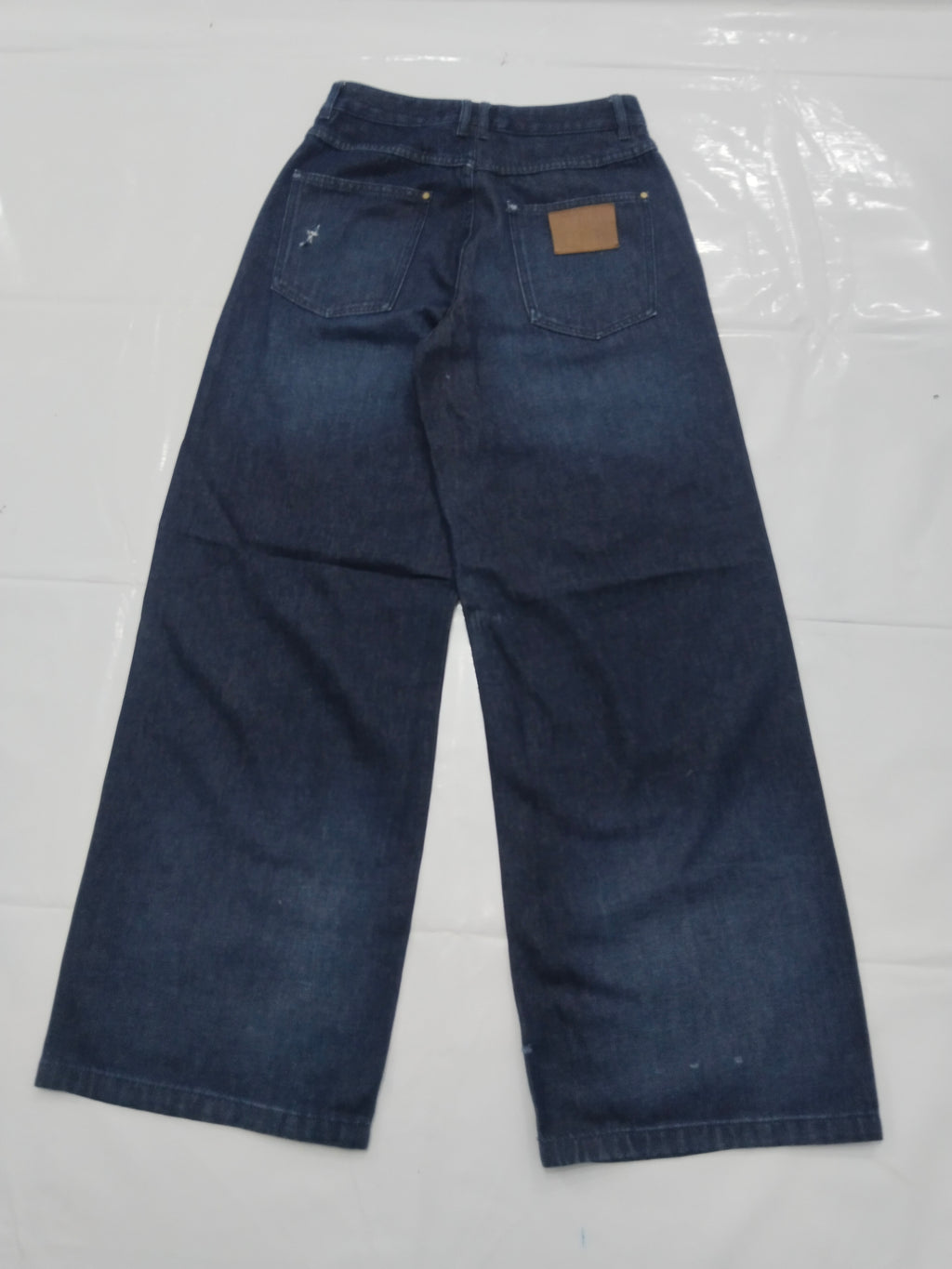 BEERBRO women's Wide-Leg Graffiti Baggy Jeans