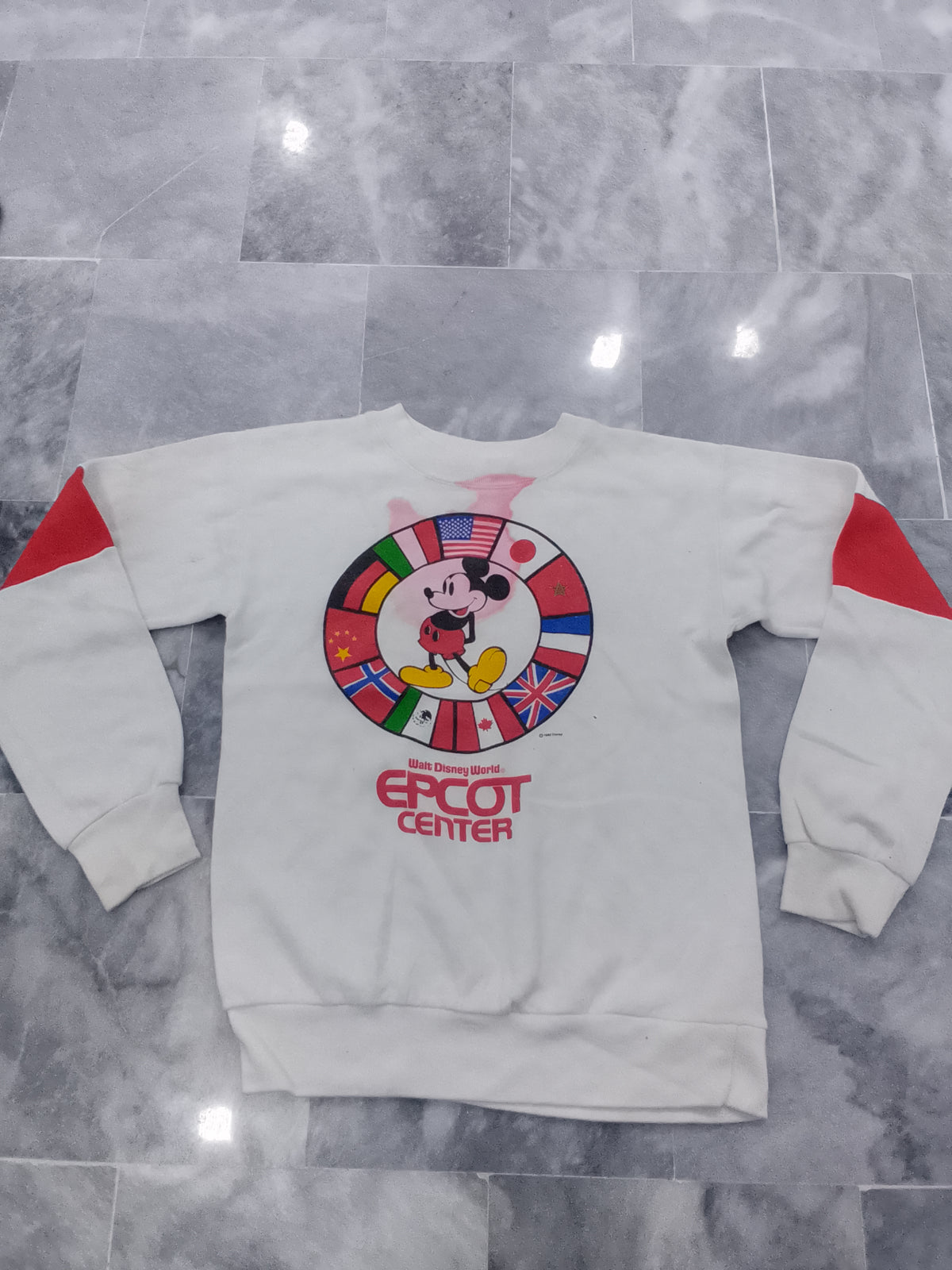 Vintage 80s Walt Disney World Epcot Center Mickey Mouse Sweatshirt