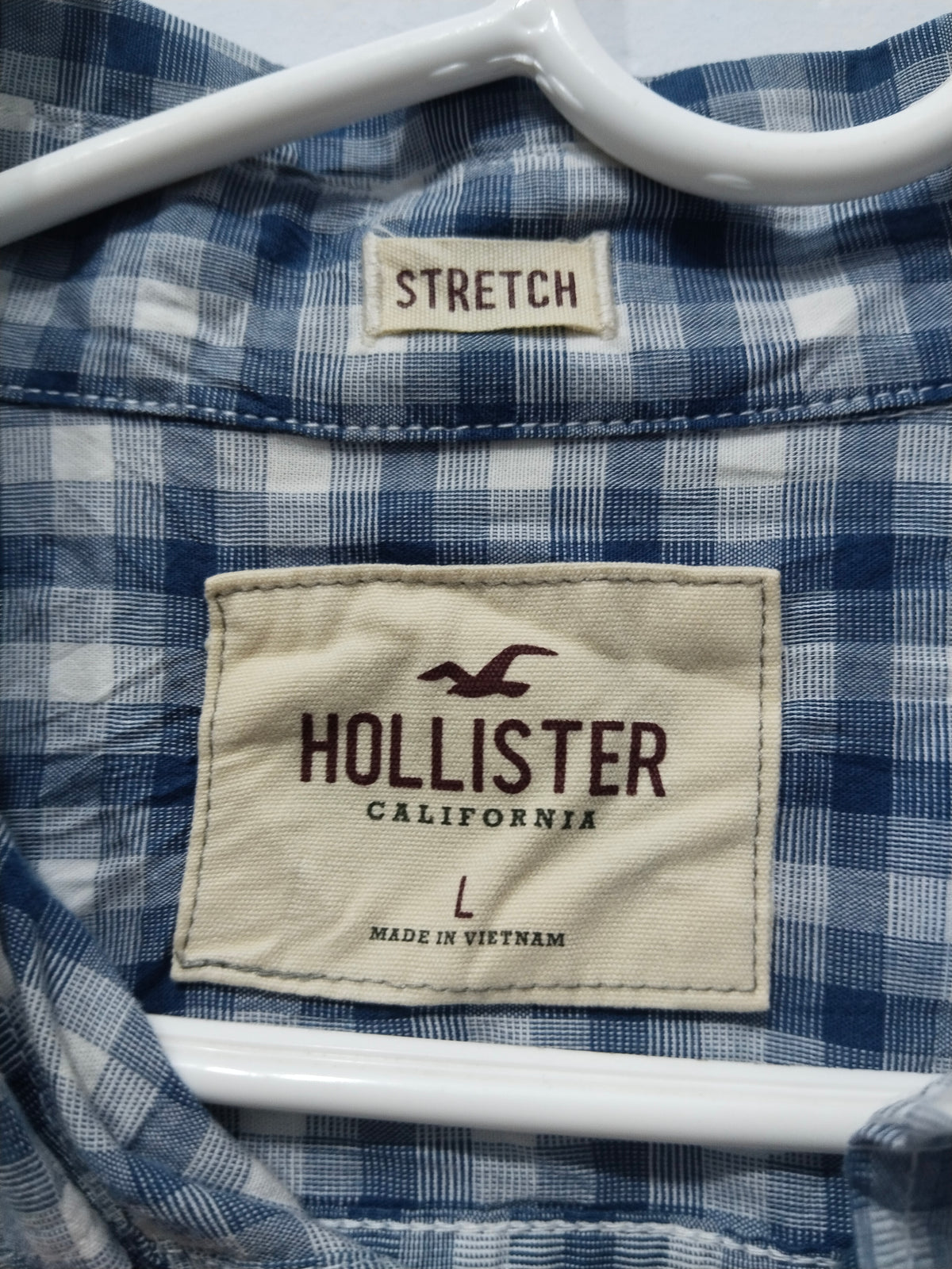 Hollister Men's Dressing Shirt 98%Cotton