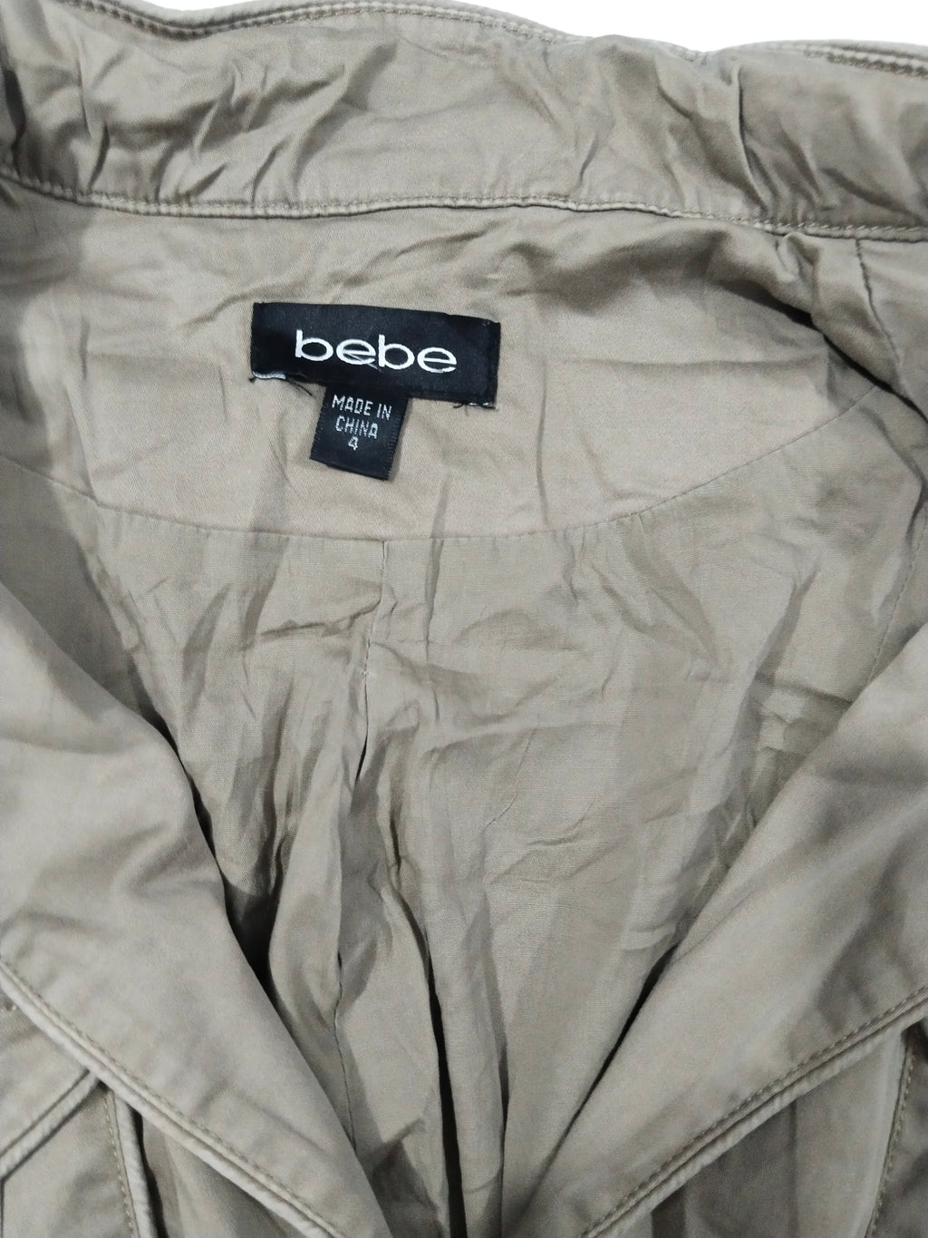 Bebe 98%Cotton Full Sleeve Coat