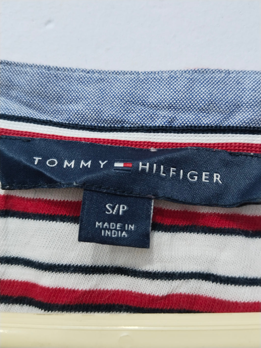 Tommy Hilfiger  100%Cotton Striped Lace-Up Pullover Hoodie