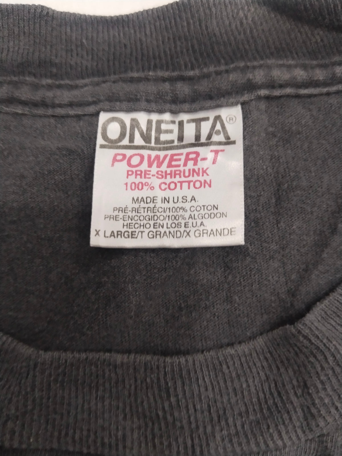 ONEITA Single Stitch T-Shirt 100% Cotton