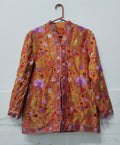 Embroidered Floral Long Jacket