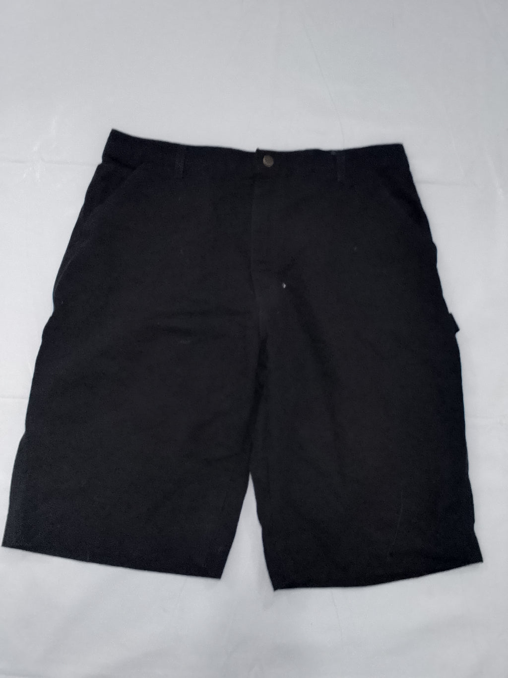 Carhartt Mens Black Canvas Dungaree Shorts