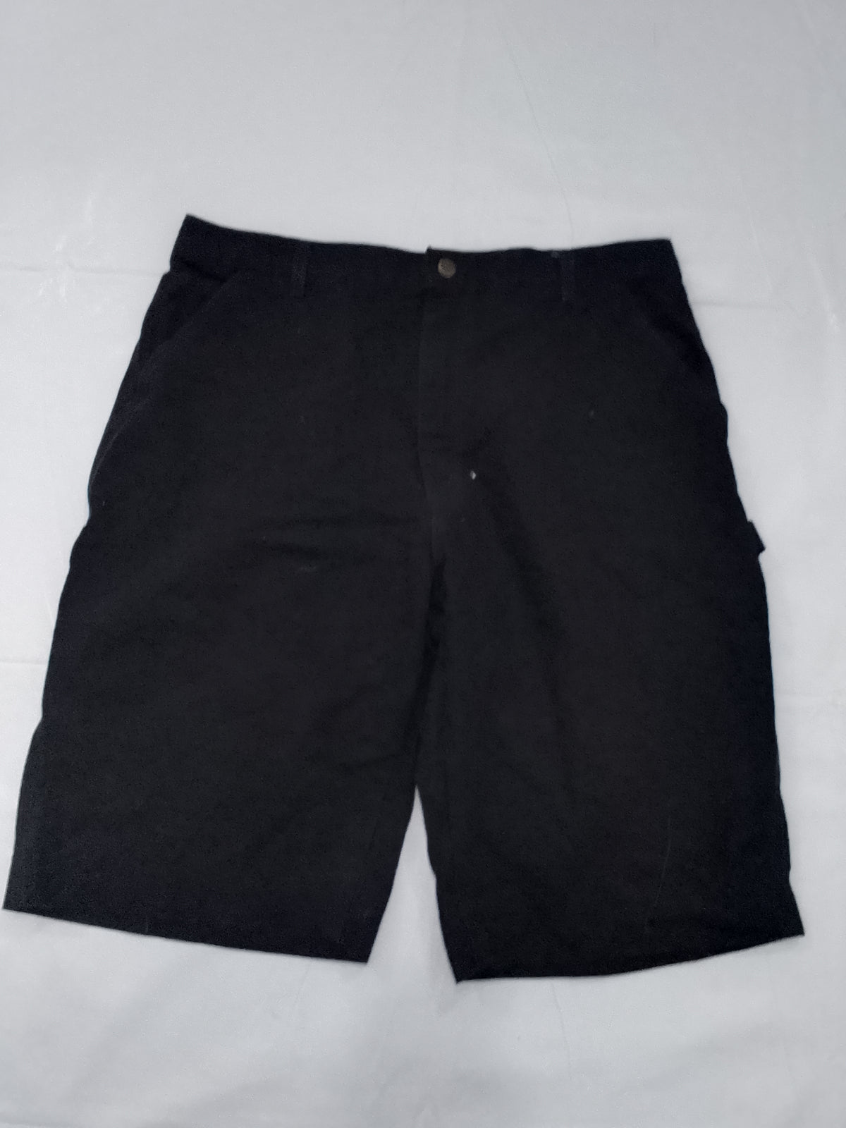 Carhartt Mens Black Canvas Dungaree Shorts