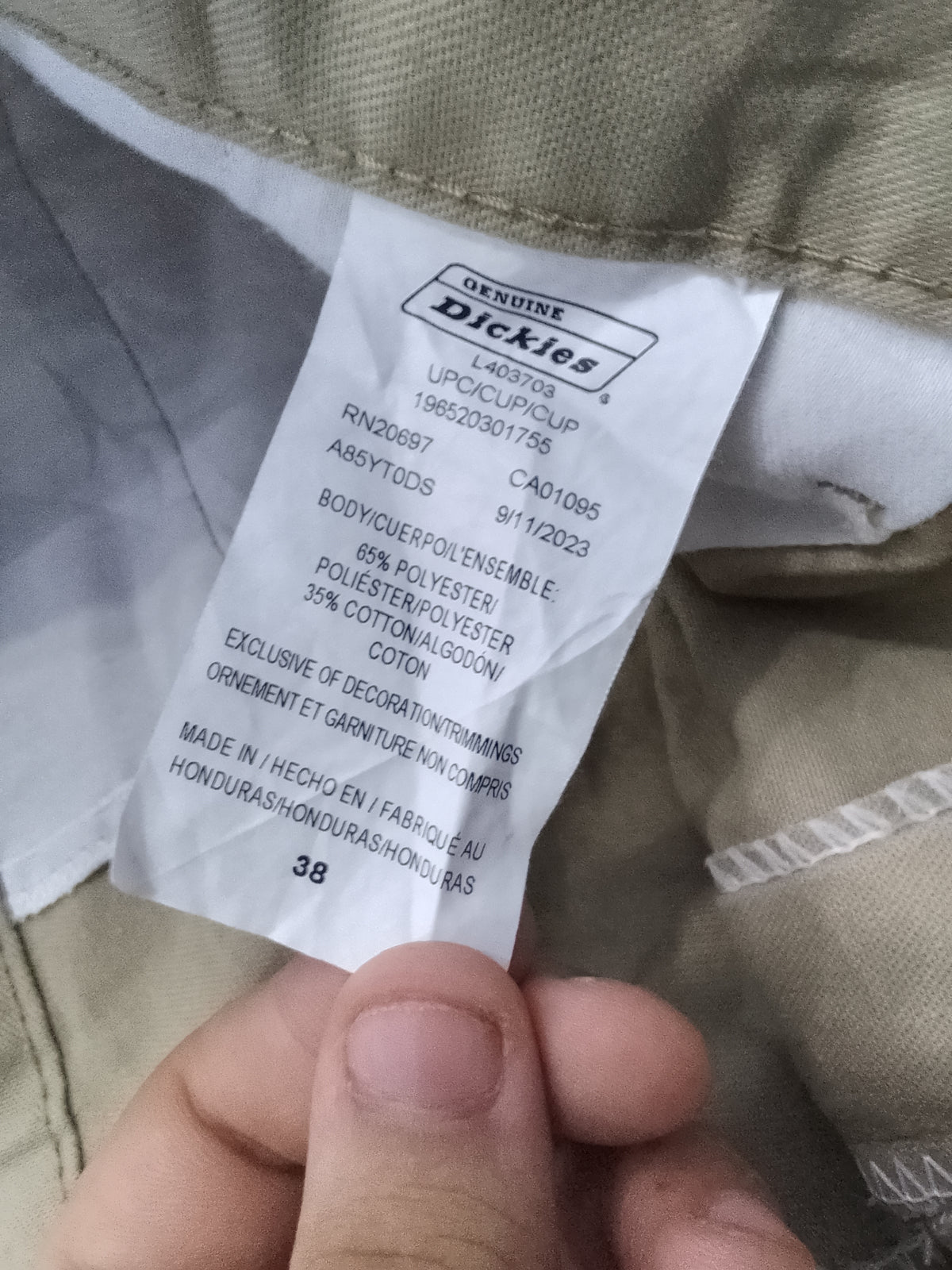 Genuine Dickies Men’s Relaxed Fit Flat Front Twill Work Shorts
