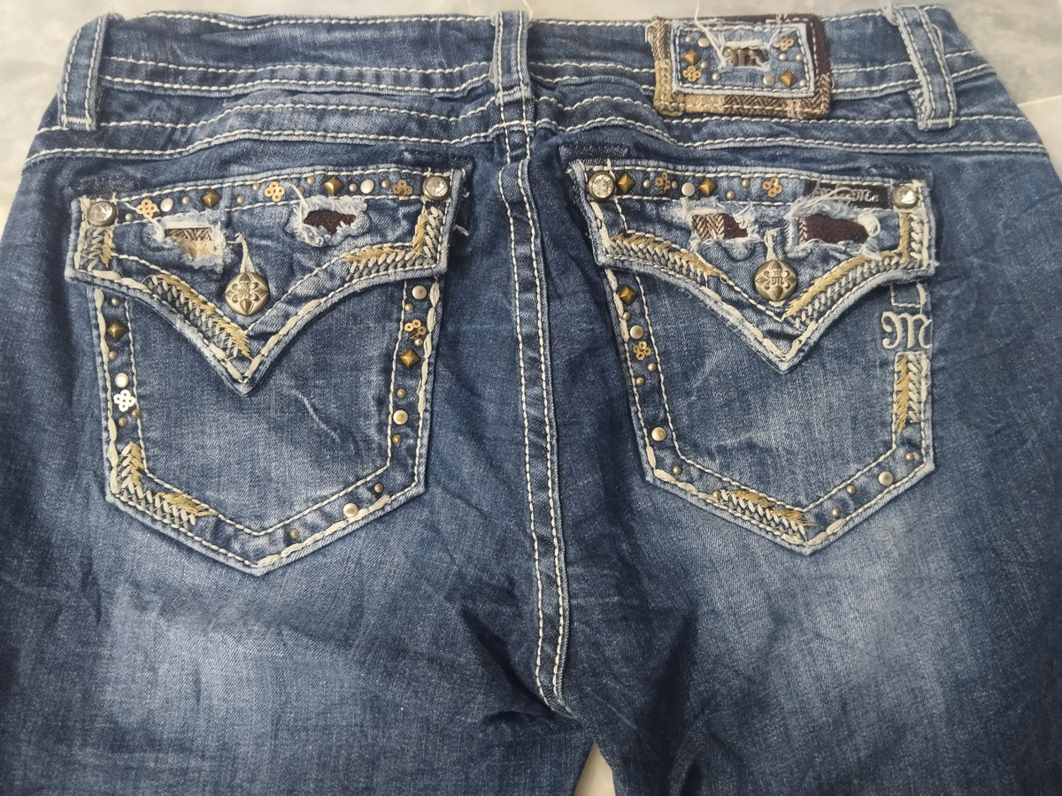 Miss Me Women’s Vintage Embellished Bootcut Jeans – Y2K Style