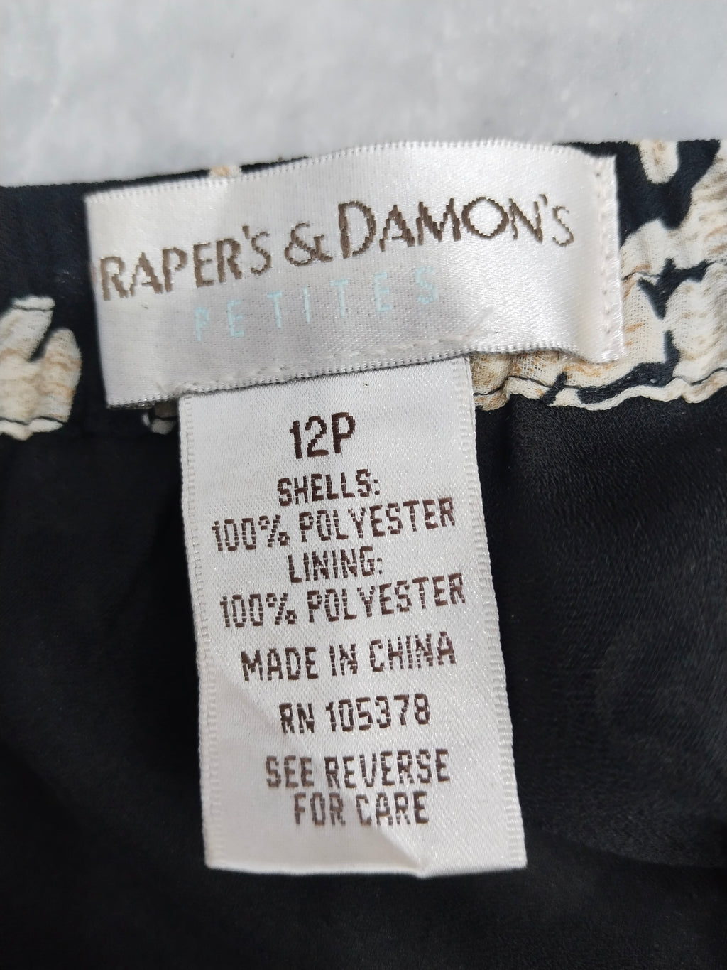 Raper & Damon,s 100% Polyester Skirt