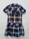 Burberry Blue Label Plaid Short Sleeve Trench Jacket / Double Breasted Top