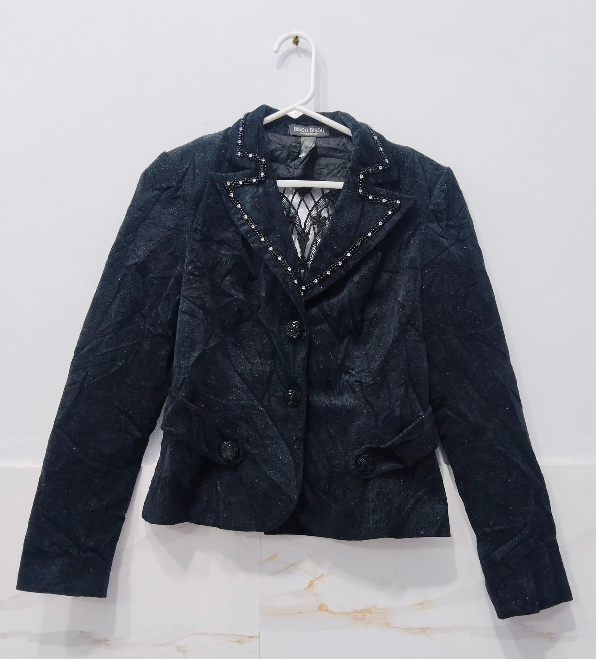 Bisou Women’s Embellished Blazer Jacket