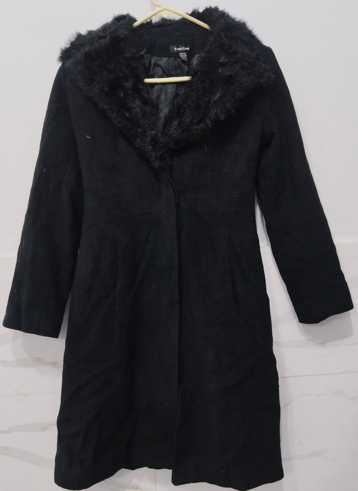 bebe Women's Long Coat 100% Wool