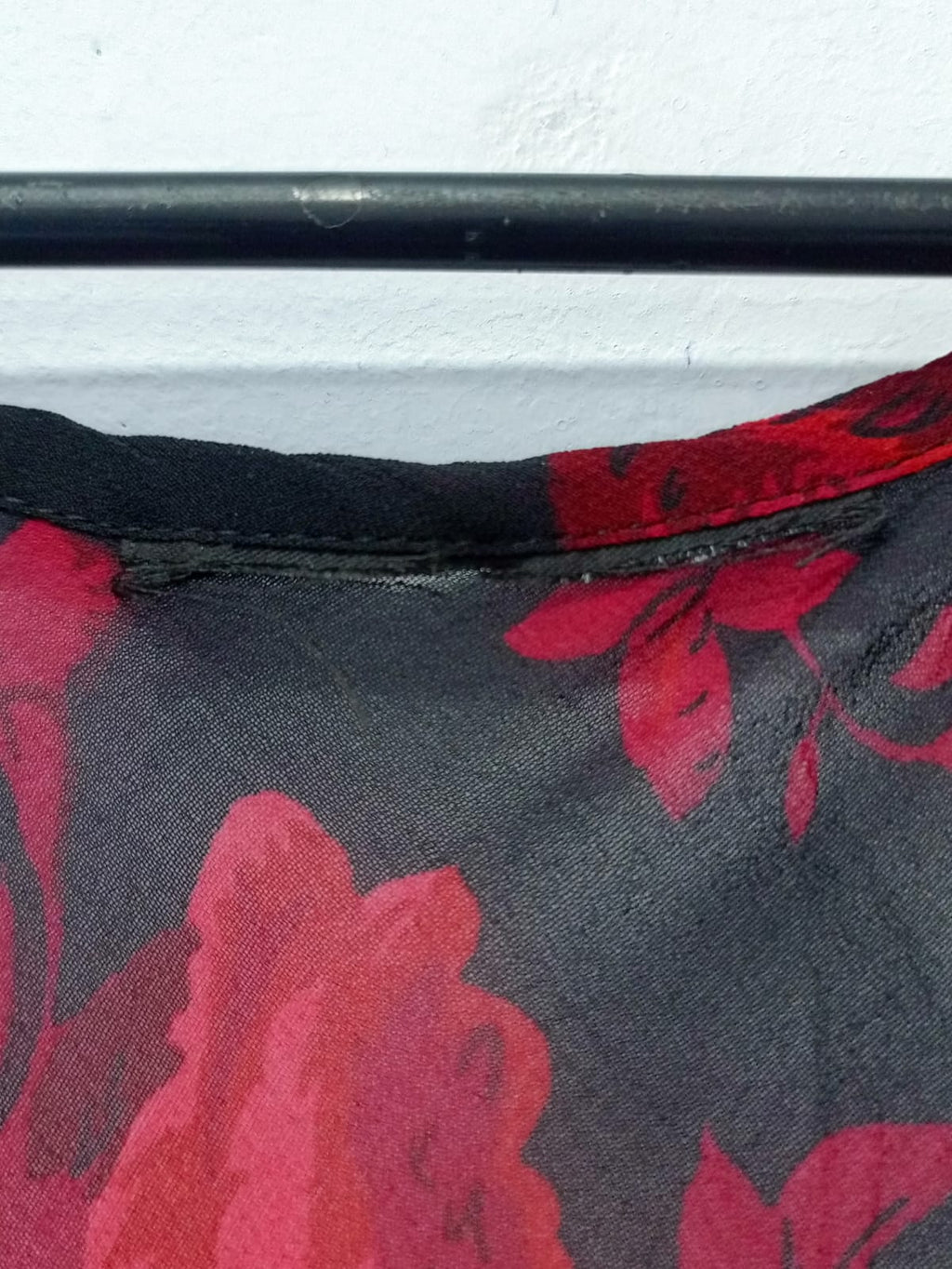 Y2K long dress with floral print