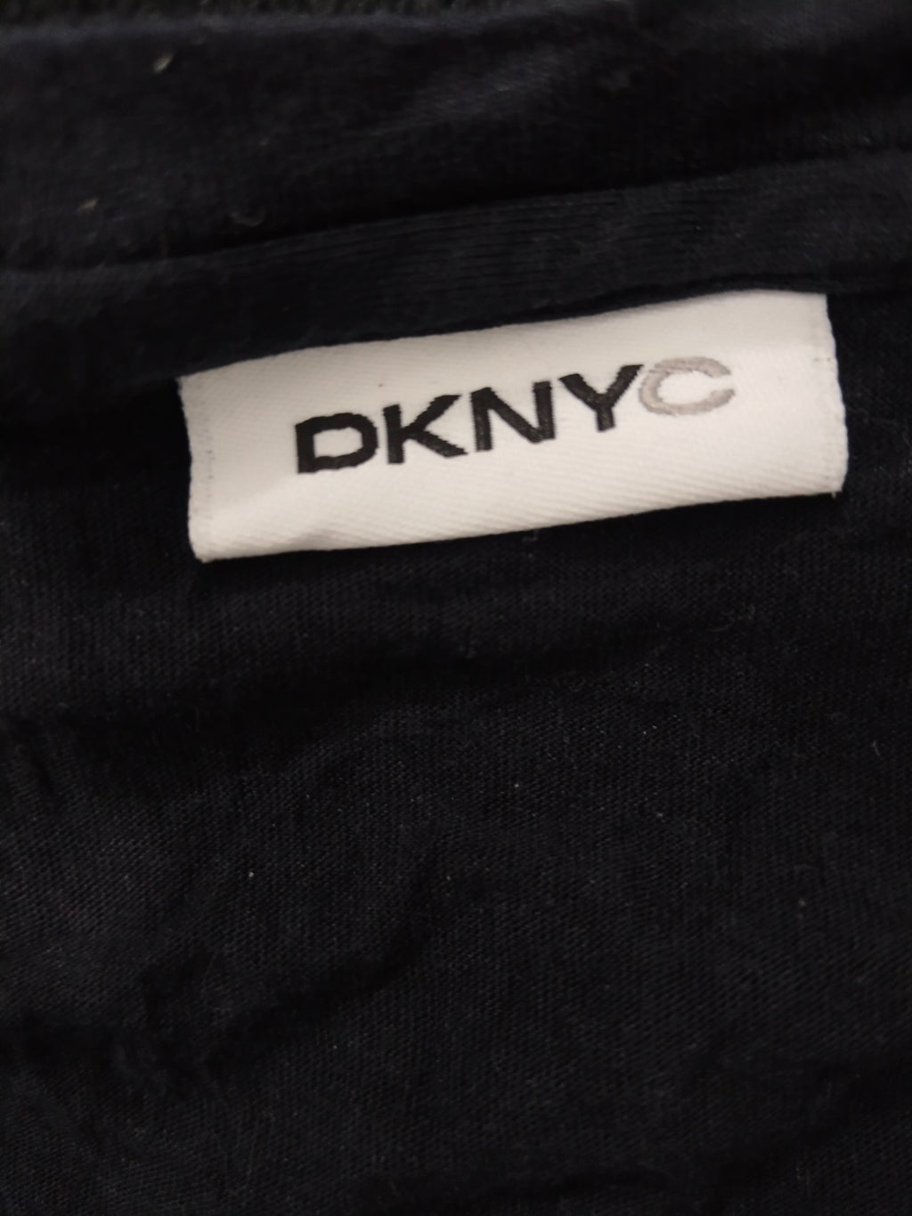 DKNY Women's Black & White Graffiti NYC Skyline Print Long Sleeve Casual Top / Tunic
