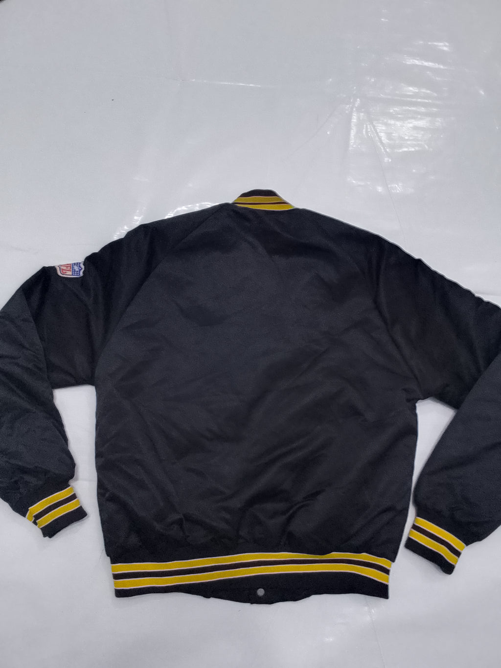 Vintage 80s/90s Pittsburgh Steelers Chalk Line Team NFL Bomber Jacket (