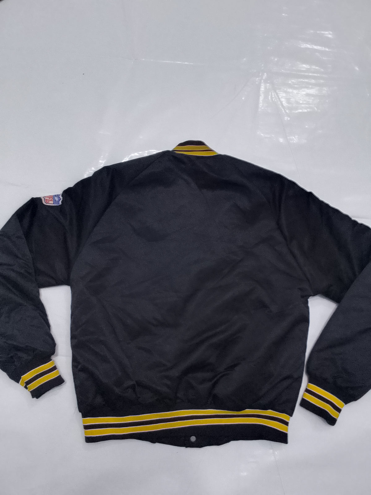 Vintage 80s/90s Pittsburgh Steelers Chalk Line Team NFL Bomber Jacket (