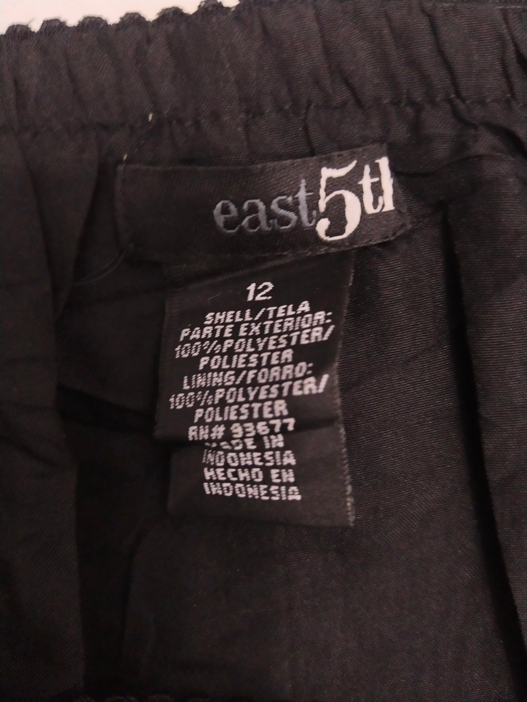 East5th 100% Polyester Skirt