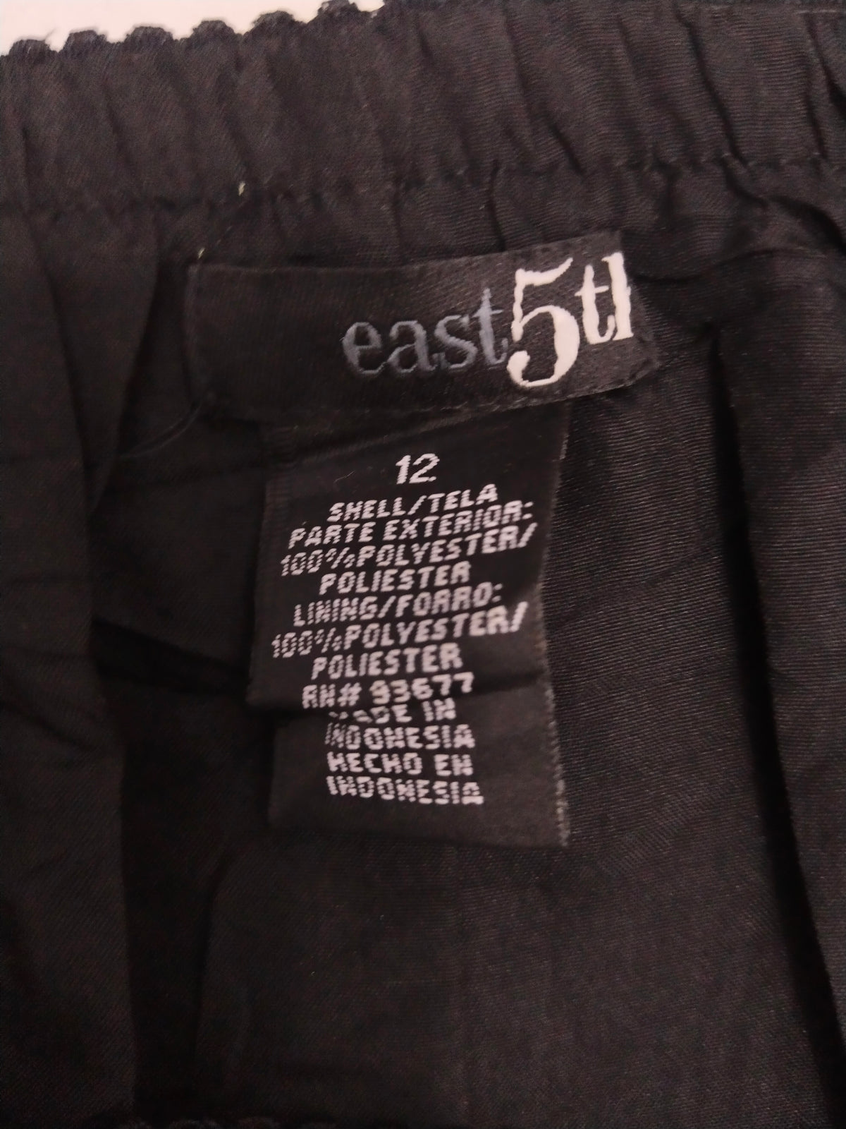 East5th 100% Polyester Skirt