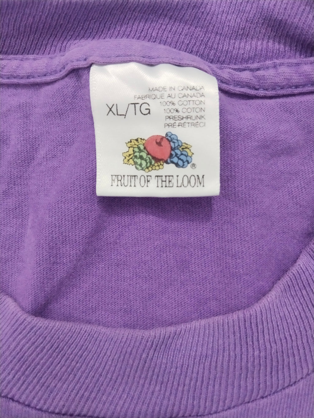 Fruite Of The Loom T- Shirt 100% Cotton